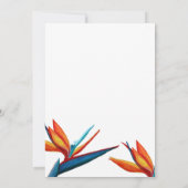 Vogel van de Paradise Waterverf Wedding Kaart (Achterkant)