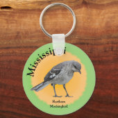 Vogel van de staat Mississippi Sleutelhanger (Voorkant)
