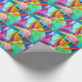 Vogel van de tropische kunst van Paradise Strelitz Cadeaupapier (Hoek)