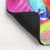 Vogel van de tropische kunst van Paradise Strelitz Muismat (Hoek)