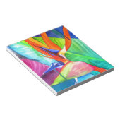 Vogel van de tropische kunst van Paradise Strelitz Notitieblok (Schuin)