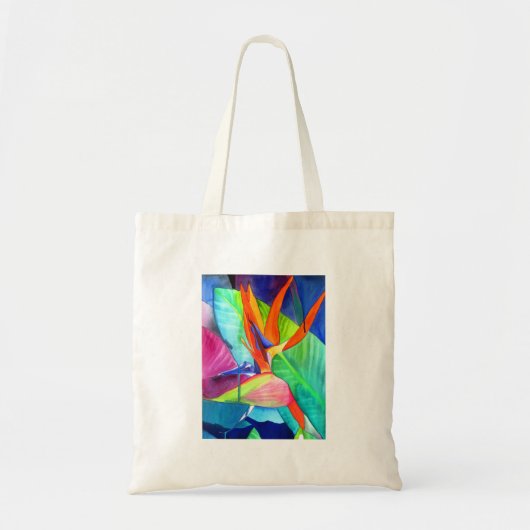 Vogel van de tropische kunst van Paradise Strelitz Tote Bag (Voorkant)
