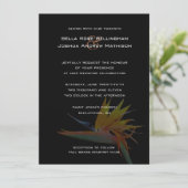 Vogel van de uitnodiging voor het huwelijk van Par (Staand voorkant)