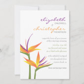 Vogel van de uitnodiging voor het huwelijk van Par (Voorkant)