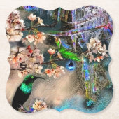 Vogel van Equinox Kartonnen Onderzetters (Voorkant)