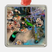 Vogel van Equinox Metalen Ornament (Voorkant)