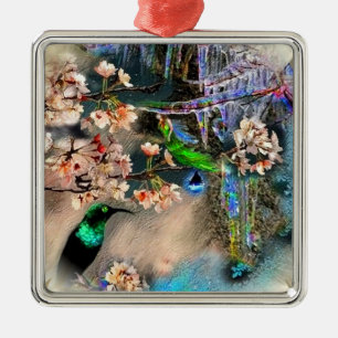 Vogel van Equinox Metalen Ornament