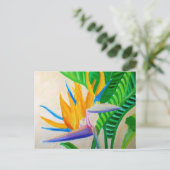 Vogel van het Briefkaart van Paradise (Staand voorkant)