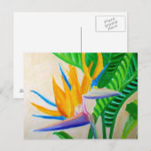 Vogel van het Briefkaart van Paradise (Voorkant / Achterkant)