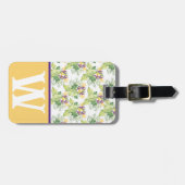 Vogel van het Initiaal van het Blok van het Blok v Bagagelabel (Voorkant horizontaal)