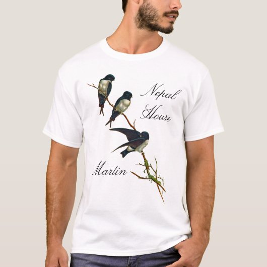  vogel van het Nepal House Martin door Gould T-shirt (Voorkant)