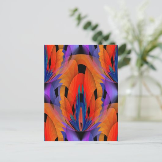 Vogel van het paradijs 2 briefkaart (Staand voorkant)