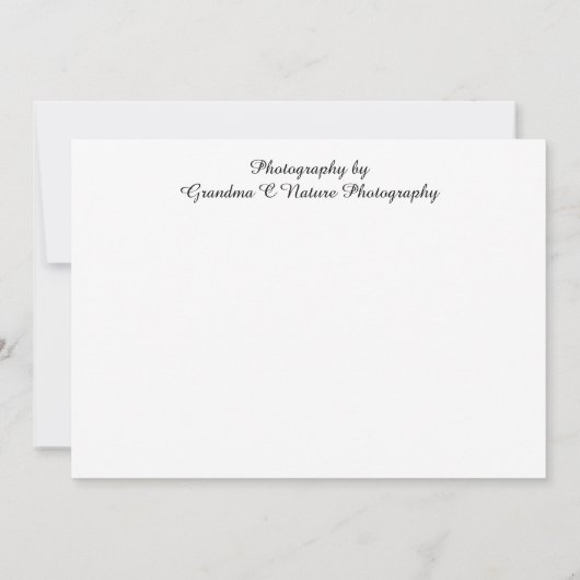 Vogel van het Paradijs Bedankkaart (Achterkant)