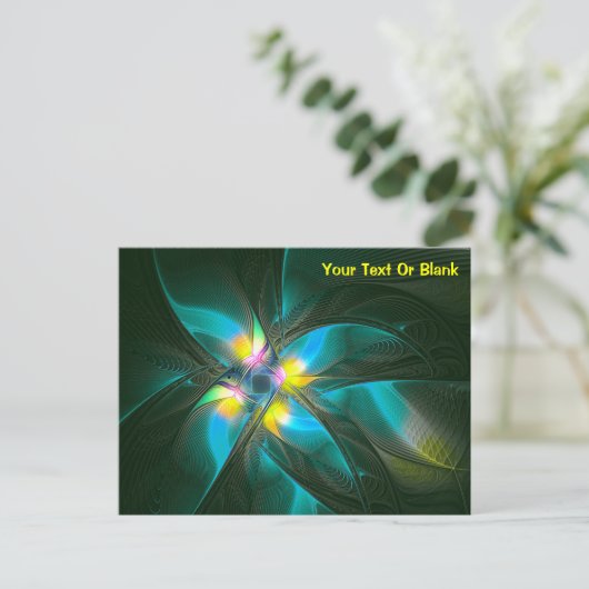 Vogel van het paradijs briefkaart (Staand voorkant)