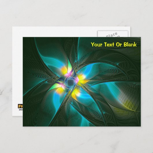 Vogel van het paradijs briefkaart (Voorkant / Achterkant)