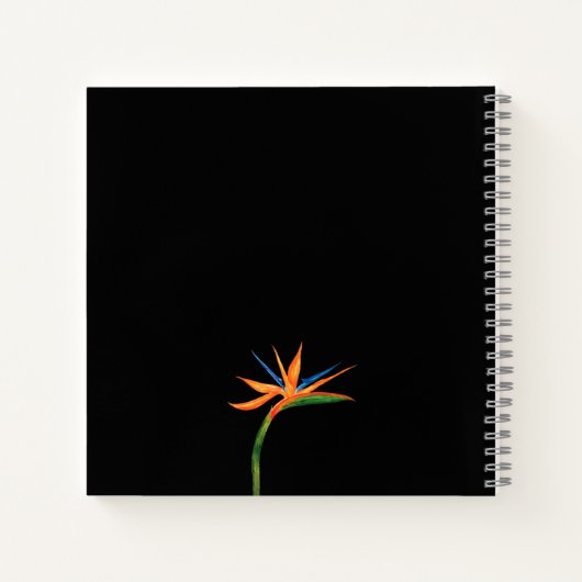 Vogel van het paradijs-bruiloft-gastboek notitieboek (Achterkant)