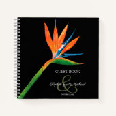 Vogel van het paradijs-bruiloft-gastboek notitieboek (Voorkant)