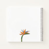 Vogel van het paradijs-bruiloft-gastboek notitieboek (Achterkant)