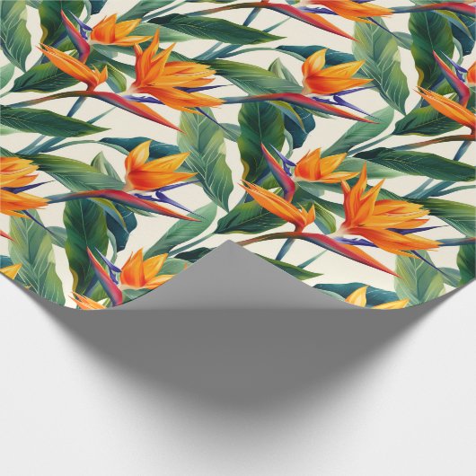 Vogel van het Paradijs Cadeaupapier (Hoek)