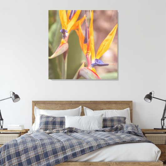 Vogel van het Paradijs Canvas Afdruk (Insitu (Slaapkamer))