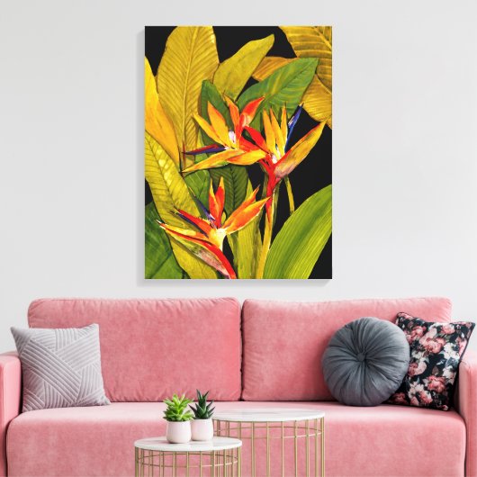 Vogel van het Paradijs Canvas Afdruk (Insitu (Woonkamer))