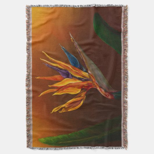 Vogel van het paradijs deken (Voorkant Verticaal)