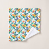 Vogel van het paradijs en het orchidee bad handdoek (Wasdoekje)