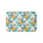 Vogel van het paradijs en het orchidee badmat (Voorkant)