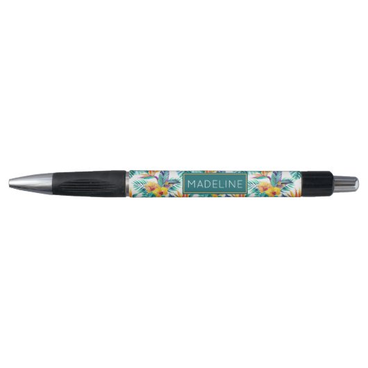 Vogel van het paradijs en het orchidee | Jouw name Pen (Voorkant)
