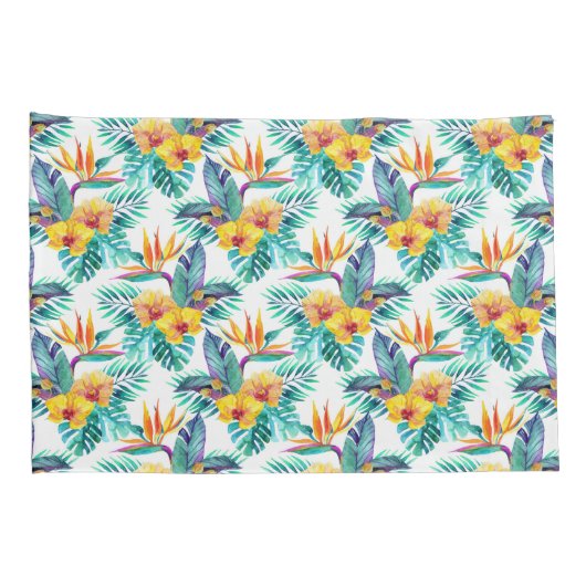 Vogel van het paradijs en het orchidee kussensloop (Achterkant-Rechts)