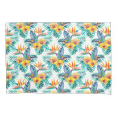 Vogel van het paradijs en het orchidee kussensloop (Voorkant-Links)