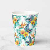 Vogel van het paradijs en het orchidee papieren bekers (Links)