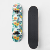 Vogel van het paradijs en het orchidee persoonlijk skateboard (Voorkant)
