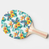 Vogel van het paradijs en het orchidee tafeltennisbatje (Zijkant)