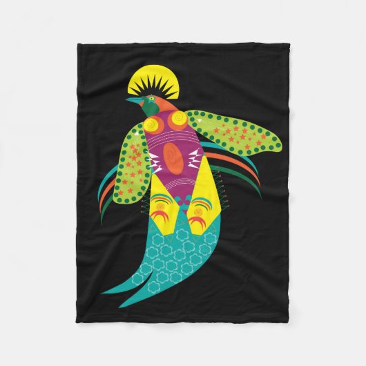 Vogel van het Paradijs Fleece Deken (Voorkant)