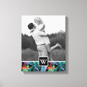 Vogel van het paradijs   Foto en Initiaal toevoege Canvas Afdruk