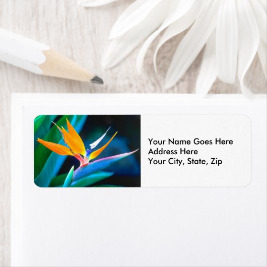 Vogel van het paradijs (Hawaii) Etiket (Insitu)