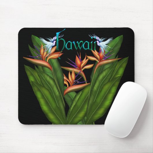 Vogel van het Paradijs Hawaii Mousepad Muismat (Met muis)