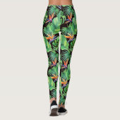 Vogel van het Paradijs in de Oerwoud Tropische Leg Leggings (Achterkant)