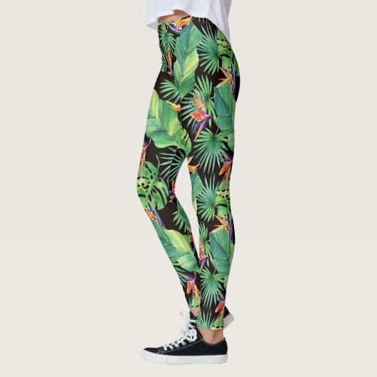 Vogel van het Paradijs in de Oerwoud Tropische Leg Leggings (Links)
