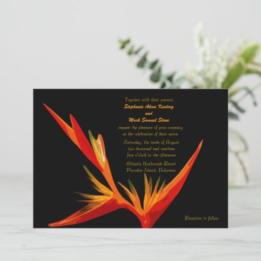 Vogel van het Paradijs Kaart (Staand voorkant)