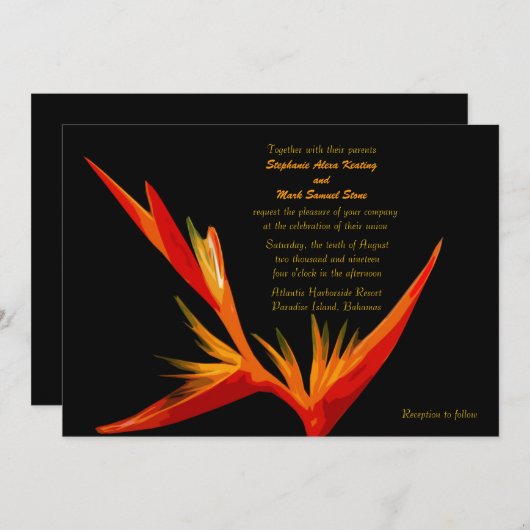 Vogel van het Paradijs Kaart (Voorkant / Achterkant)