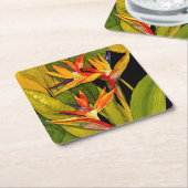 Vogel van het Paradijs Kartonnen Onderzetters (Schuin)