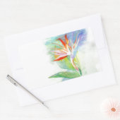 Vogel van het Paradijs Rechthoekige Sticker (Envelop)