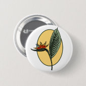 Vogel van het Paradijs Ronde Button 5,7 Cm (Voorkant /achterkant)