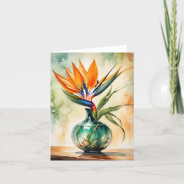 Vogel van het Paradijs Schoonheid Bedankkaart
