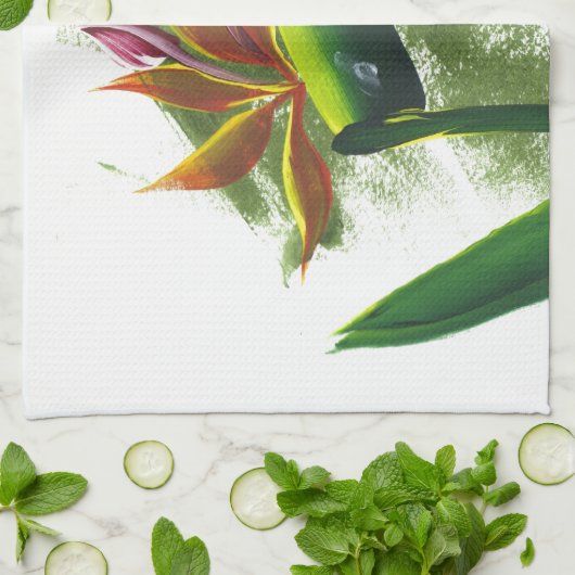 Vogel van het Paradijs Theedoek (Gevouwen)