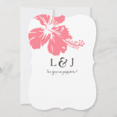 Vogel van het Paradijs Tropische Bloemen Huwelijks Kaart (Achterkant)