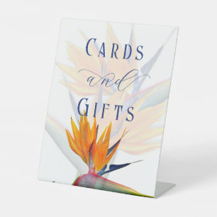 Vogel van het Paradijs Trouwtafel Pedastal Sign Reclamebord Met Voetstuk