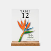 Vogel van het paradijselijk weddenschapsnummer acryl bord (Voorkant)